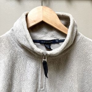 Club Monaco Cotton Fleece Zip Up Sweater (L/XL)